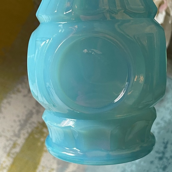Blue Opaline Glass Vase - Picture 4 of 12